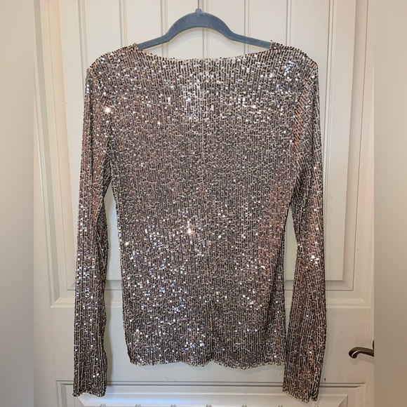 Free People Women's Gold Rush Long Sleeve Top Intimately Size Medium NWOT - Picture 3 of 5